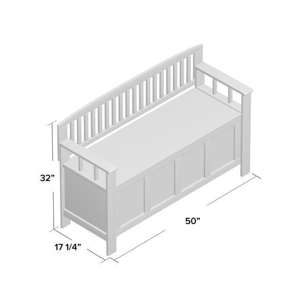 Alcott Hill® Garrity Flip Top Storage Bench & Reviews Wayfair